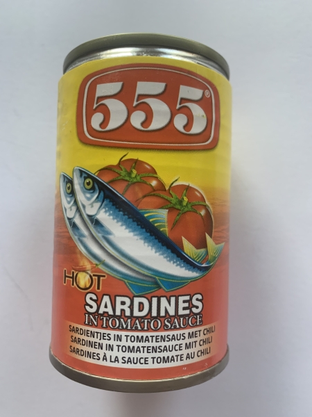 555 Sardines in Tomato Sauce HOT 155g